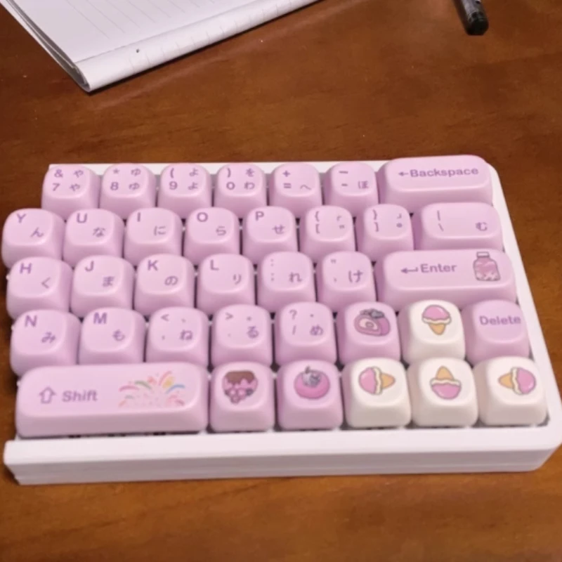 W64 Wireless Split Keyboard Hot-Swappable VIAL Customizable Left-Shifted Layout Wireless Connection Ergonomic Typing Peripheral