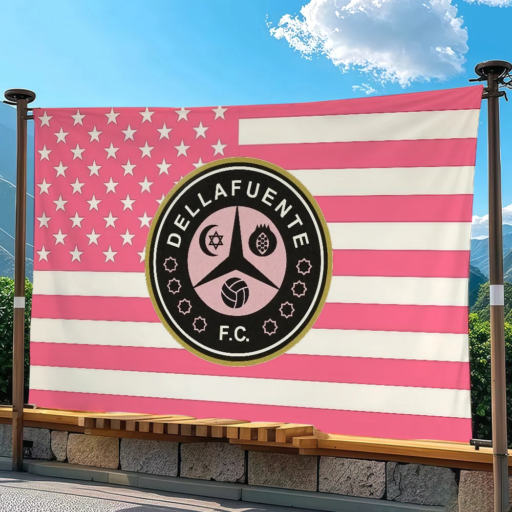 Singer D-Dellafuente Flag Tapestry Outdoor Party Bedroom Living Room Dormitory Decorative Themed Wall Hanging Banner Gift