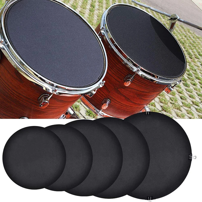 Mute Pads For 5 Drums, 3 Cymbals And Jazz Drums Mute Pads Shelf Drums Mute Pads For Military Drums