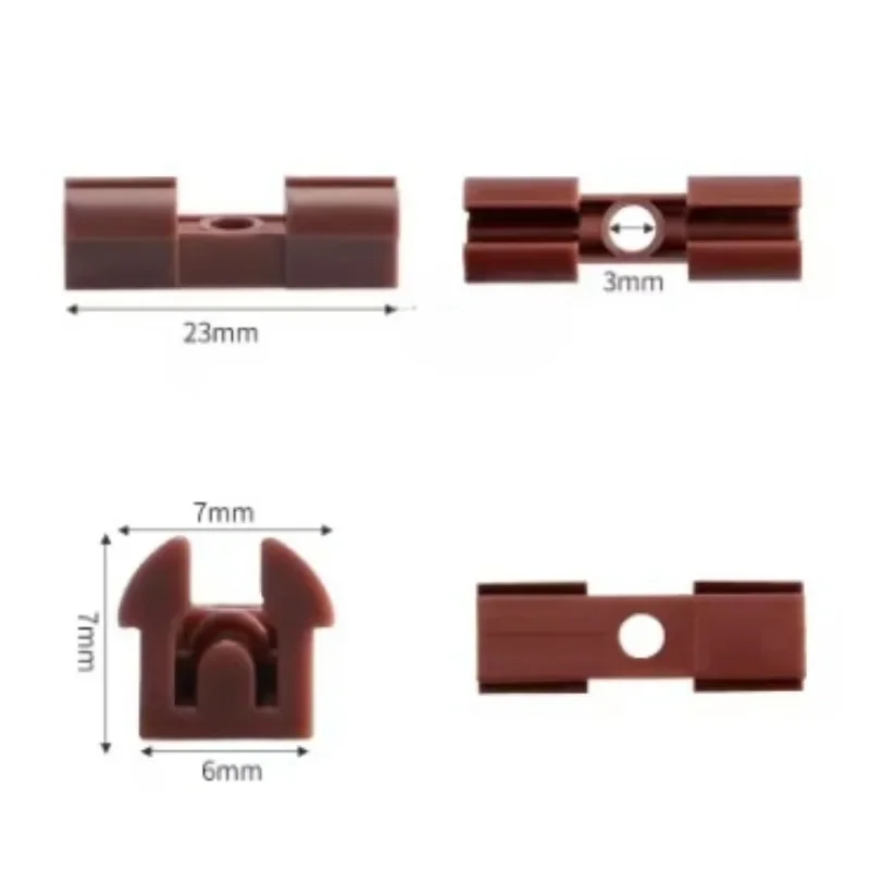 Invisible Plastic Fixing Clip Click on Decorative Wooden Wall Panel Slats Stripe