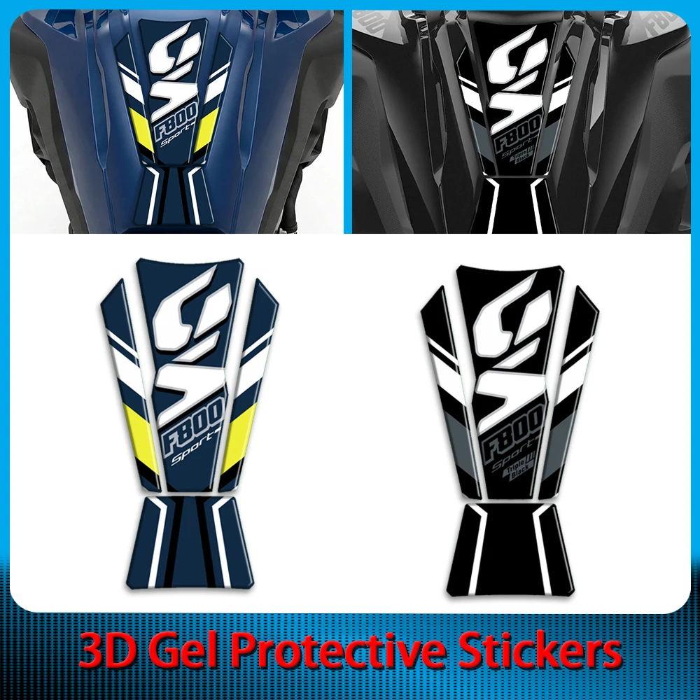 For F800GS  F 800 GS 2024 2025 Motorcycle Accessories 3D gel Fuel Tank sticker Shell Paint Protection decal fuel pad