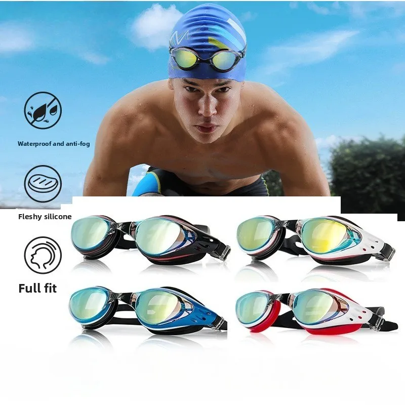 

Plating Myopia Swim Goggles Men Women Professional Swimming Pool Water Sports Waterproof Glasses Anit Fog UV Shield Eyewear New