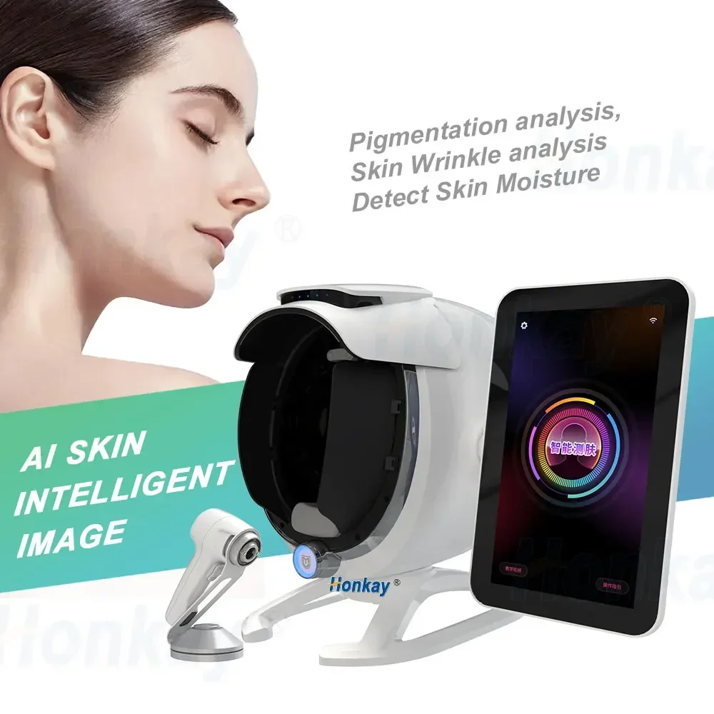 36 Million Pixel 8 Spectral Image AI Intelligent Face Scanner Skin Analyzer Machine 3D Facial Visia Skin Analysis Machine