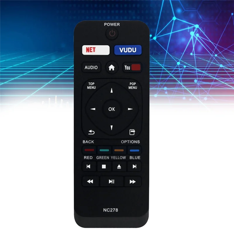 Пульт дистанционного управления для Philips Blu-Ray DVD-плеера NC278 NC458 NC290 BDP2501/F7 BDP2501/F7A BDP7303/F7