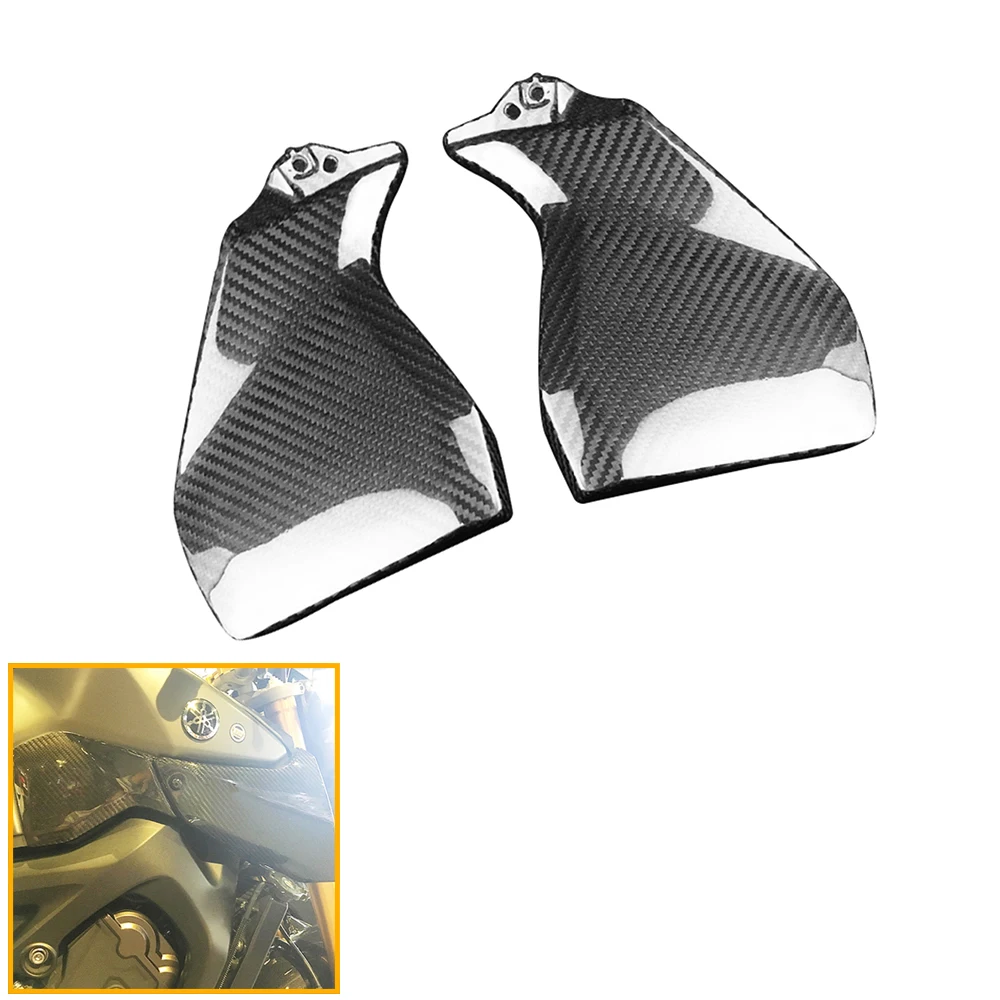 Carbon Fiber Fuel Tank Side Panels Knee Protective Covers Motorcycle Modification Accessories Fit 2014-2020 Motorbike