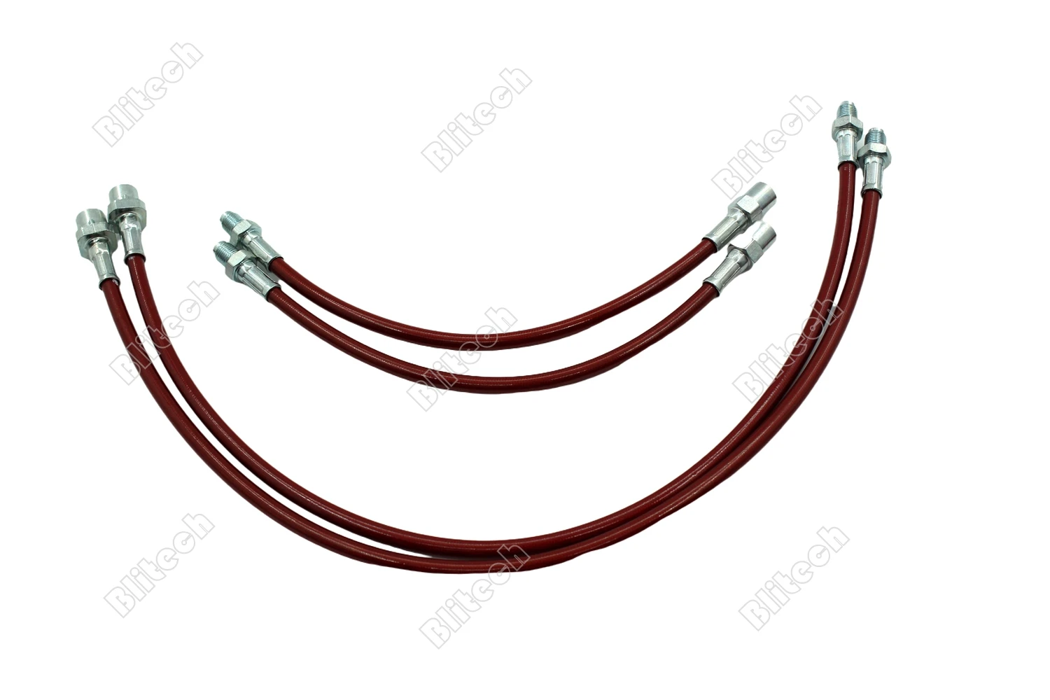 

4pc Front & Rear Braided Stainless Steel Brake Line Fit BMW E63-E64 6 Series 2003-2010 Red Blue Silver Black