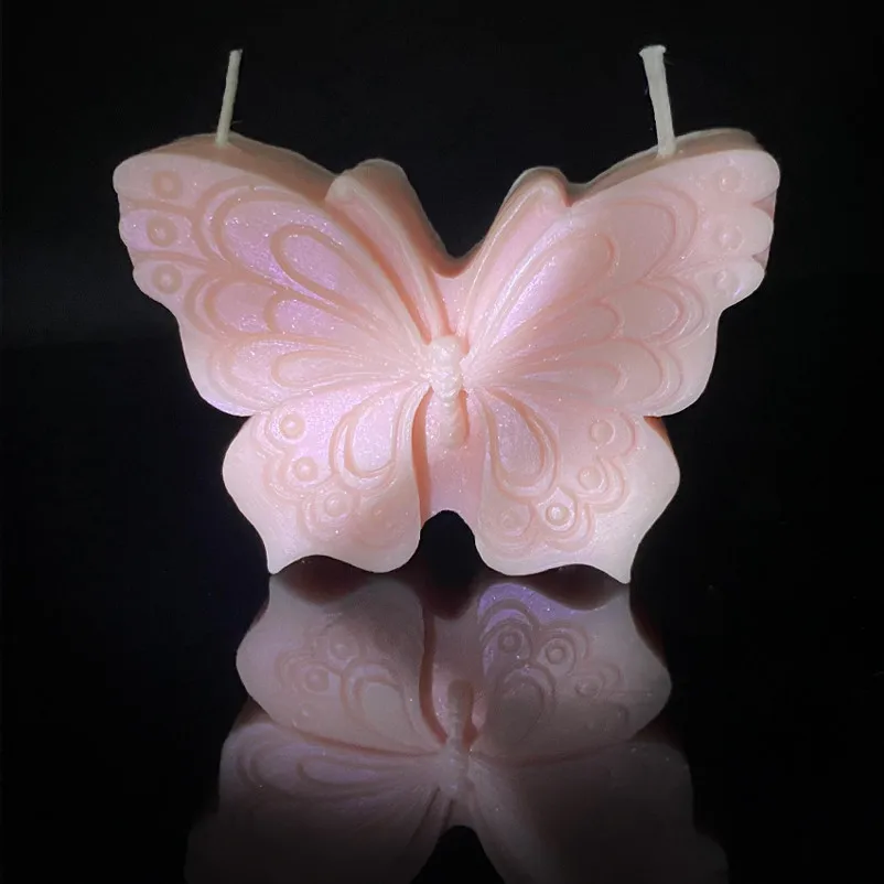 Fun low temperature candle. Gilt 50° wax liquid. SM Dazzling gilt Butterfly exquisite high-grade handmade aromatherapy