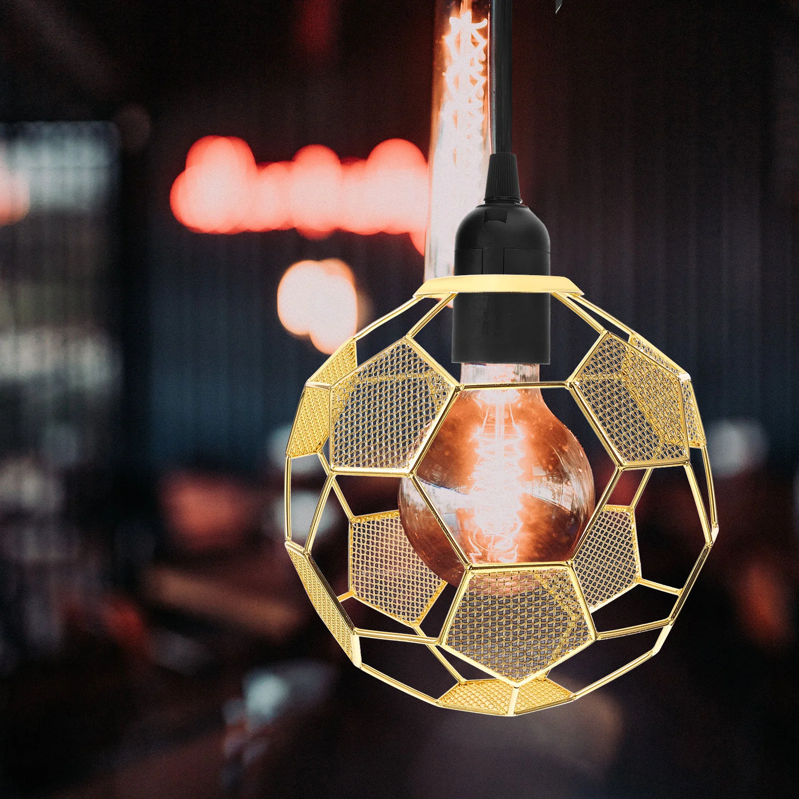 Football Lighting Lampshade Shell Replacement Shades Stainless Steel Restaurant