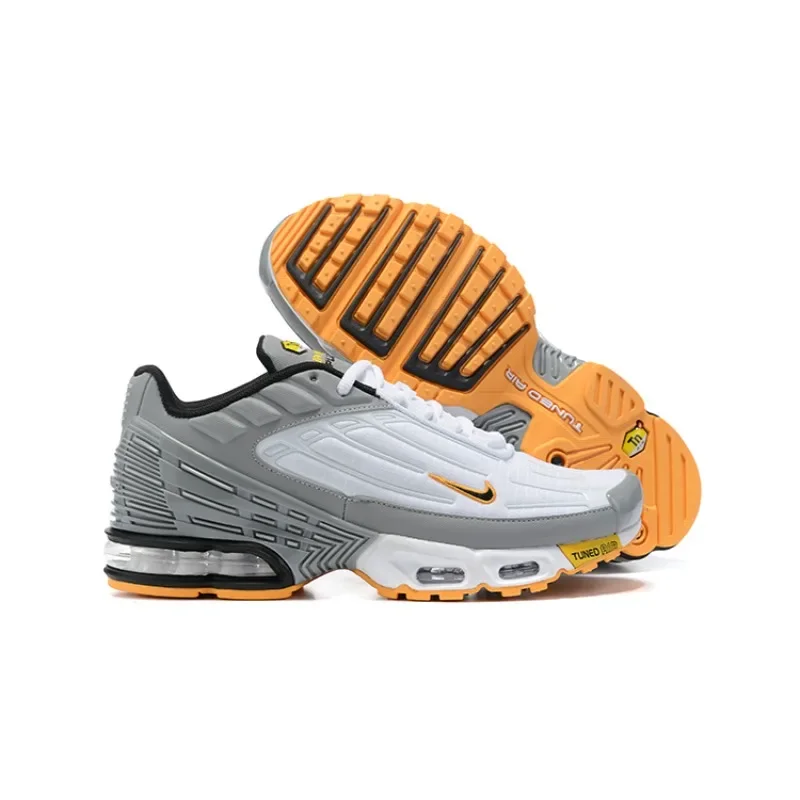 

Nike Air Max Plus TN 3, белые, серые, желтые, модные ретро-модные легкие спортивные кроссовки на воздушной подушке, мужские кроссовки для бега на открытом воздухе