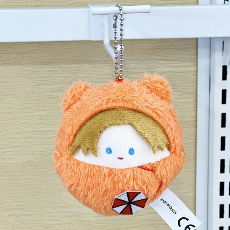 

Милый плюшевый брелок-подвеска «Биохазард» для сумок и рюкзаков, маленький, с наполнителем, для фанатов хоррор-игр, оранжевая пушистая кукла, подарок на фестиваль
