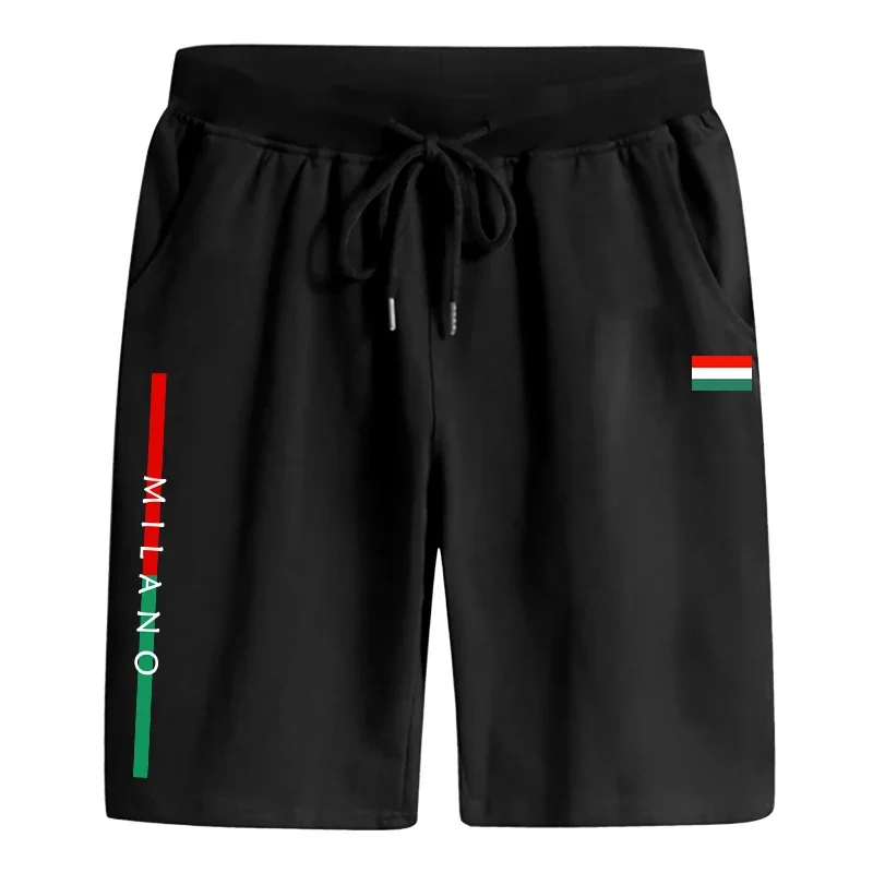 2026 Summer Italy Fashion Men's Casual Sports Knee Length Pants Male Home Outdoor Comfortable Cool Walking Shorts Bermuda Shorts