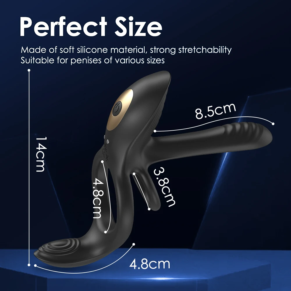 Penis Ring Cock Vibrator Sex Toys For Couple Men Wireless Remote Control Cockring Vaginal Stimulator Massager Male Peni Sleeve