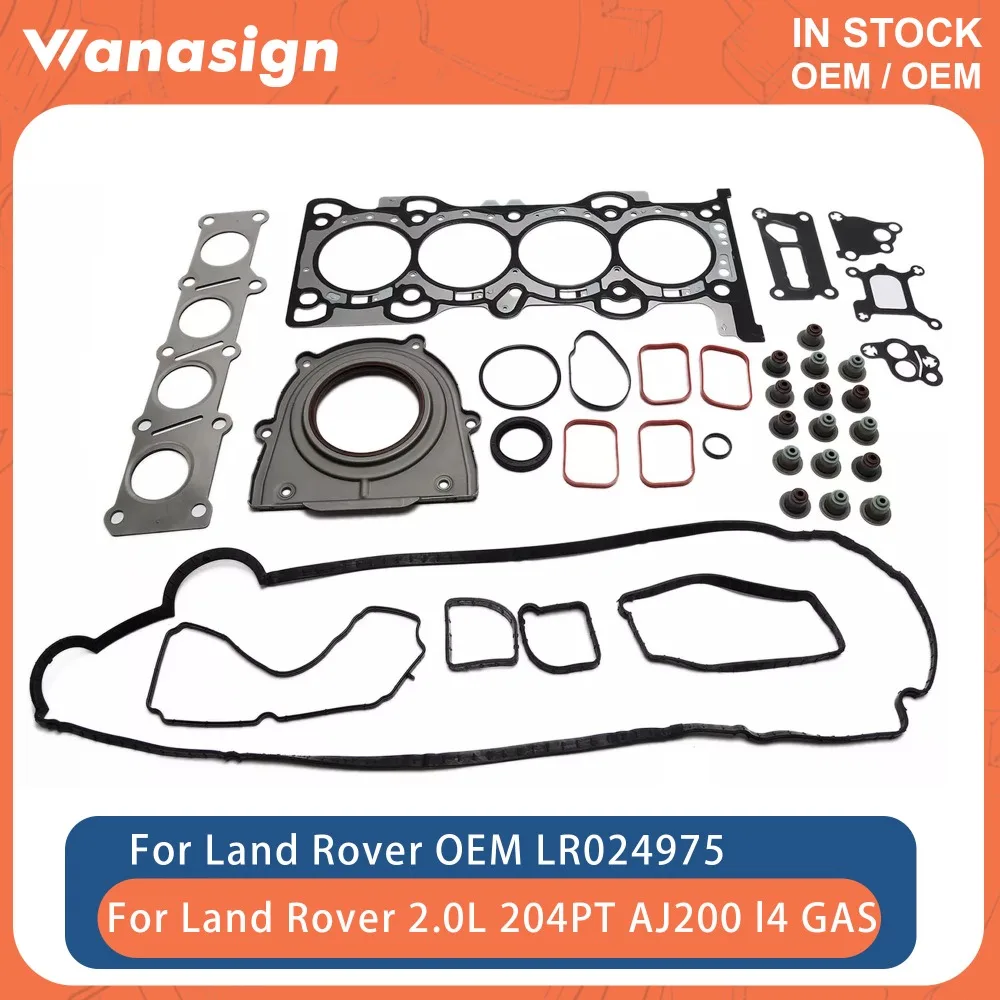 

Engine Full Gasket Set Fit 2.0 L For Land Rover Range Rover Jaguar L550 L359 L538 L494 204PT AJ200 Volvo S60 2.0L l4 GAS 09-17