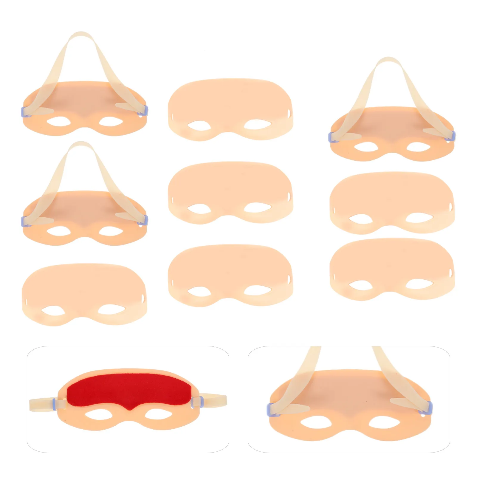 

Silicone Eyebrow Tattoos Practice Headband Pink Thickened Adjustable Strap Realistic Tattooing Practice Skin Suitable for Beauty