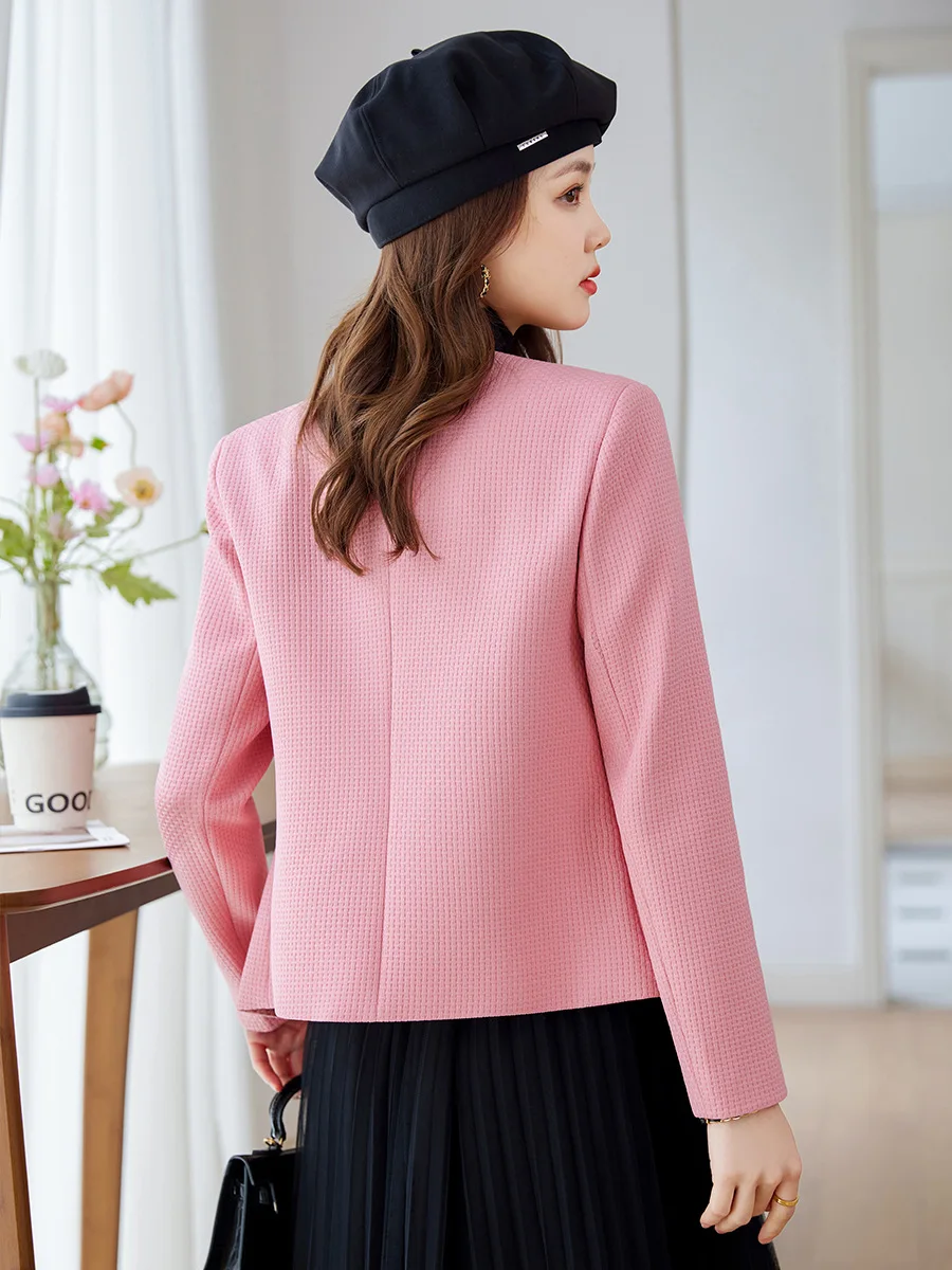 Autumn New Women's Short Coat Fragrant Round Neck High Quality Jackets