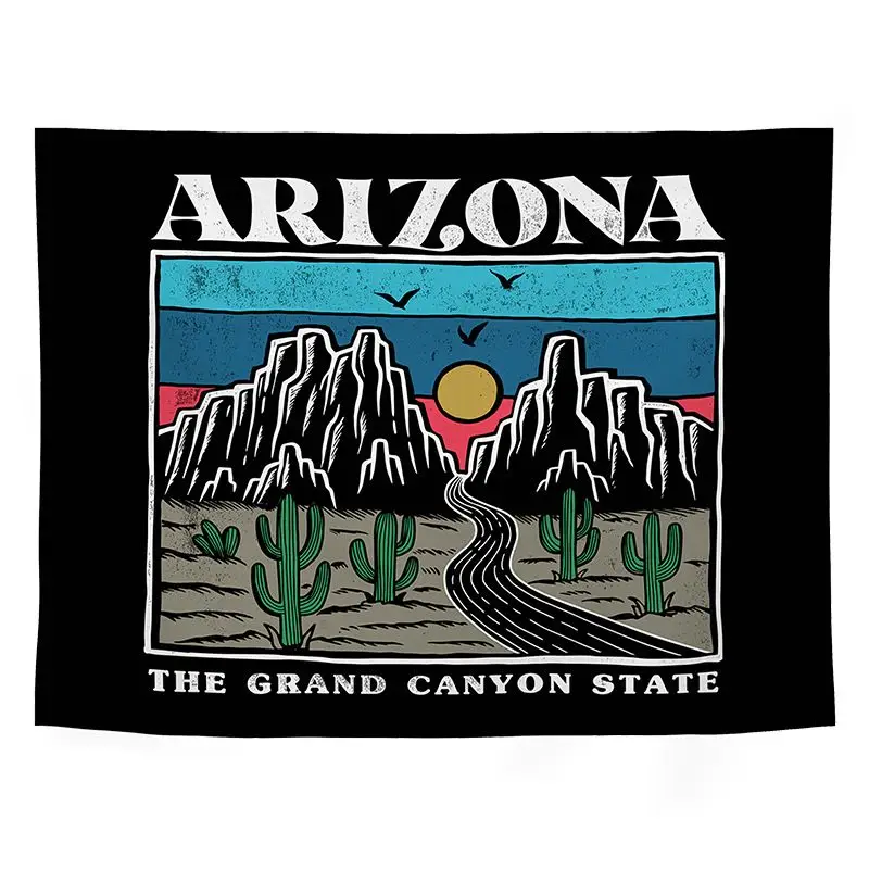 VIKAMA American California Endless Summer Tapestry, Sunset Surfing Theme Wall Hanging for Bedroom Living Room Dorm Decor
