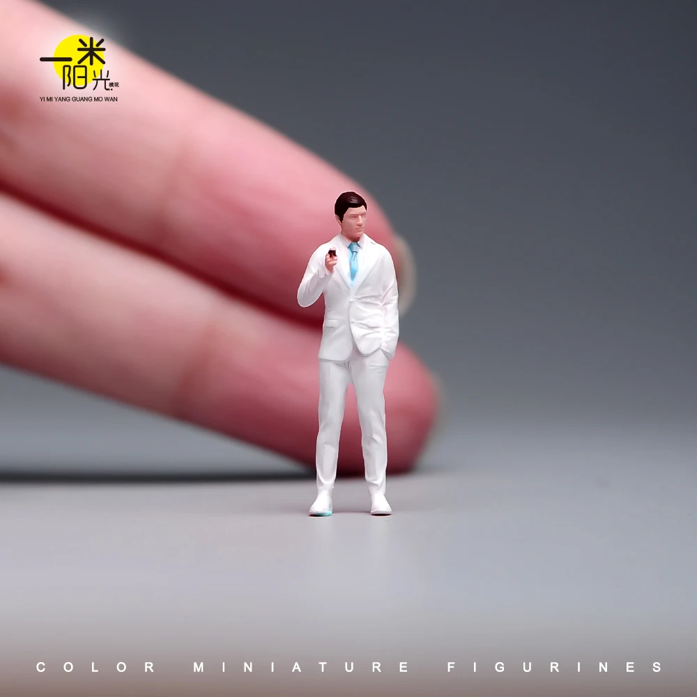    رسمت مصغرة 1/87 1/64 1/43 1/24 1/18 مصور الجمال امرأة رجل نموذج الشكل ثلاثية الأبعاد Diorama دمية صغيرة المشهد الدعائم