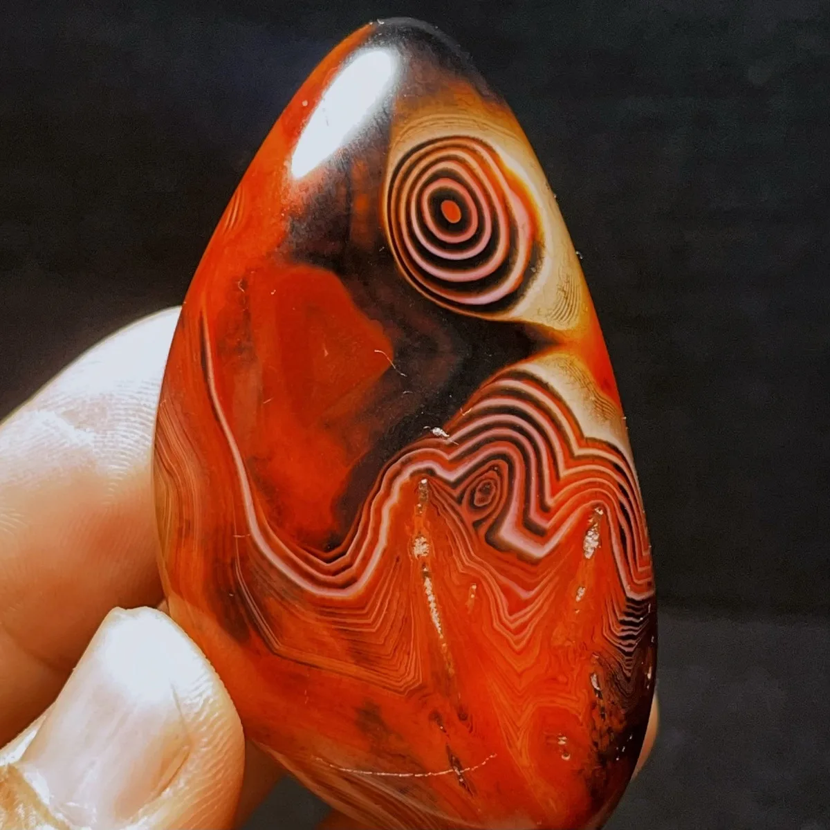 Large Natural Banded Agate Smooth Texture, Polished Tumbled, Natural Beauty, Wire Wrapping, Crystal Collection, Table Display