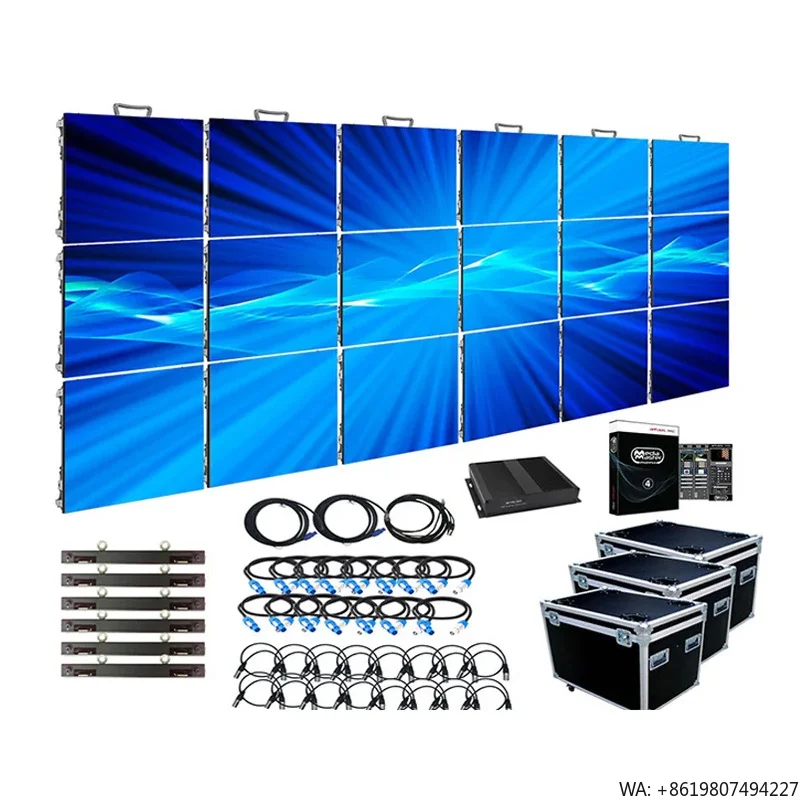 For hanview Screen Concert Stage Background Video Wall P2.6 P2.9 P3.9 Novastar Wedding Stage Backdrop  Screen Display for