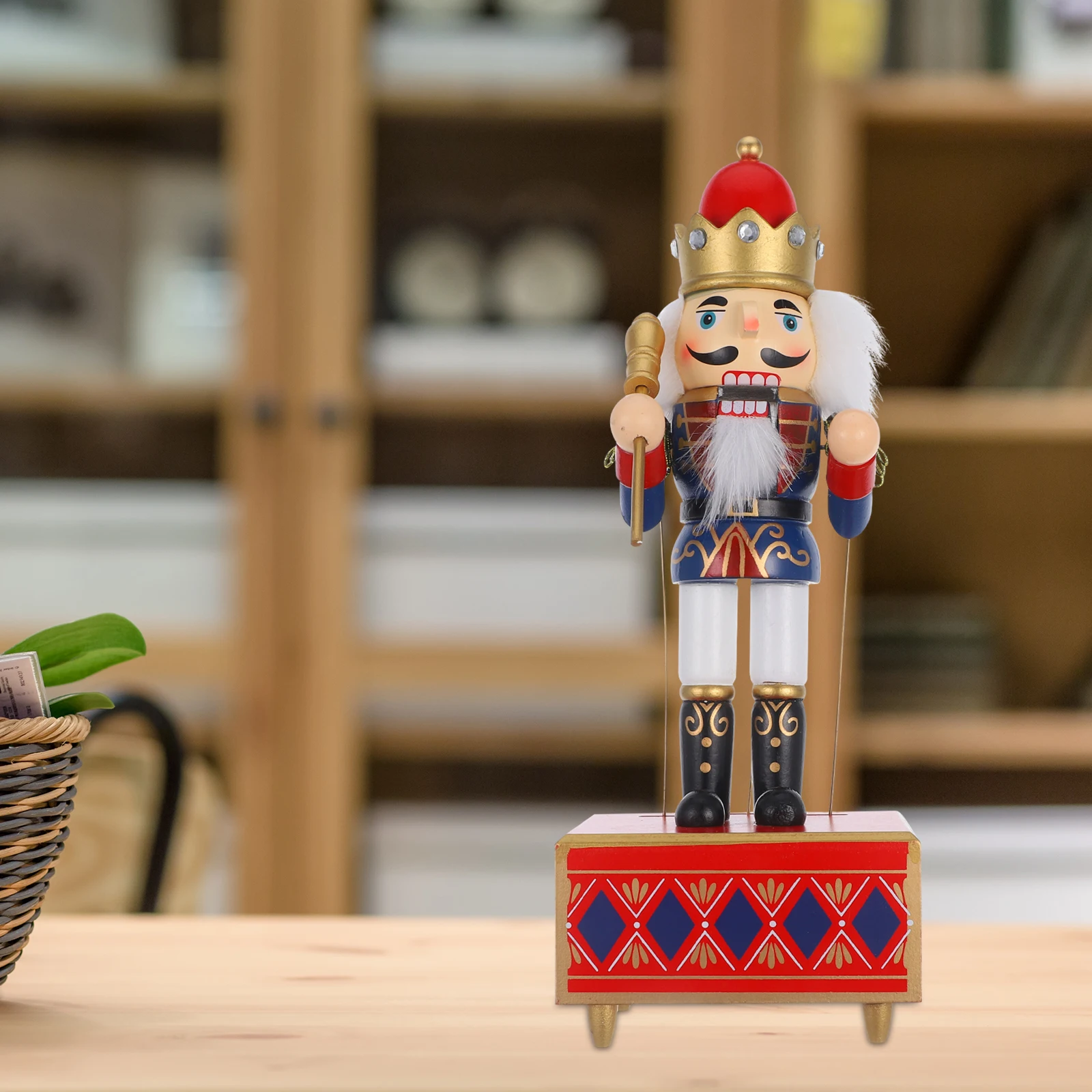 

Nutcracker Music Box Wooden Xmas Ornament Hand Painted Christmas Gift Xmas Music Box Nutcracker Decoration Musical Adorn