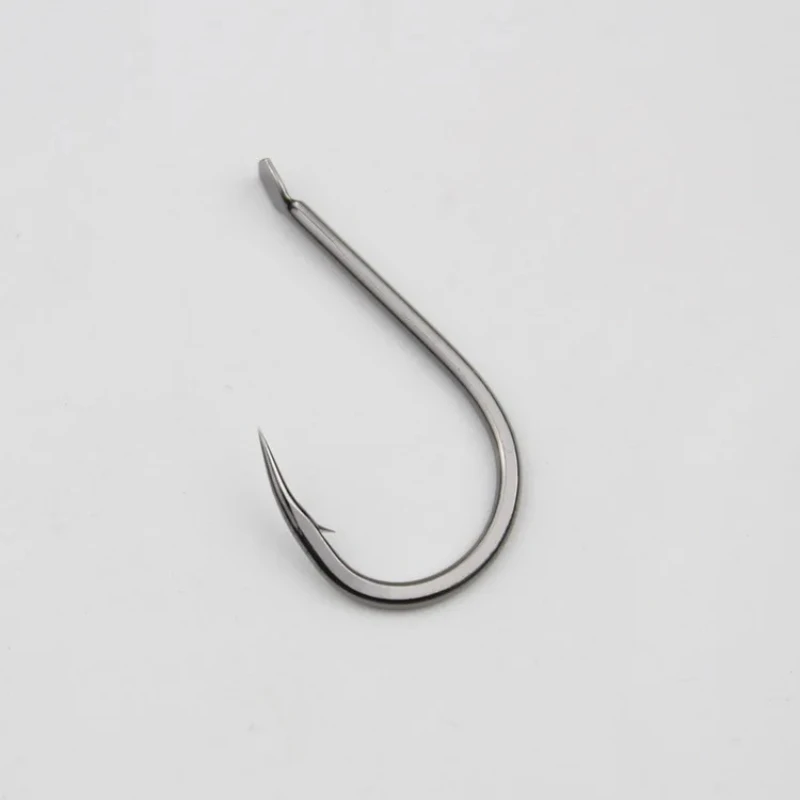 

Carbon Steel Fishing Hook with Crooked Mouth Hardened Raft Fishing for Sea Fish Black Snapper Backstabbing Gear Fishhook Hooks