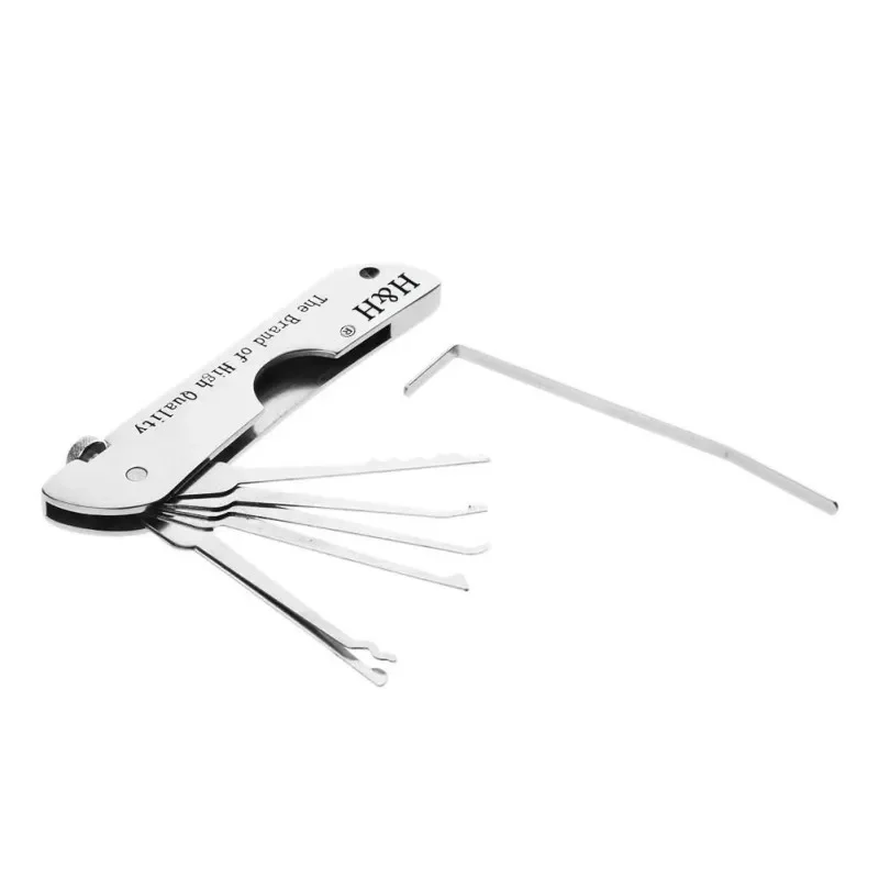 

H&H Folding 2 in 1 Lock Picking Set Wrench Professionals To Practice Lock Picking Locksmith Tools Pick Kit Lishi SS001Pro SS002