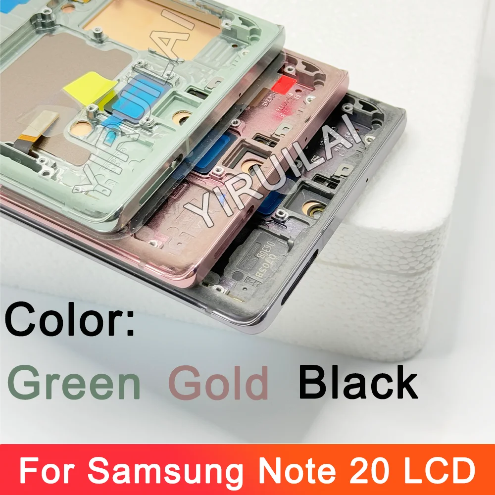 OLED For Samsung Galaxy Note 20 LCD Display Touch Screen With Frame For Samsung Note 20 N980F N980F/DS N981B/DS N981U LCD Screen