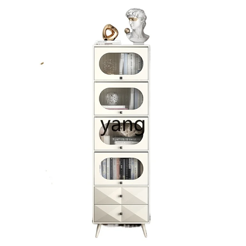 

L'm'm Italian Bookcase with Door Bookshelf Combination Large Capacity Locker Storage Cabinet