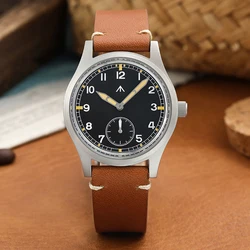 D12 Military Men Watch 36mm VD78 Quartz Sub-second Waterproof Stainless Steel Vintage Army Field Wristwatches