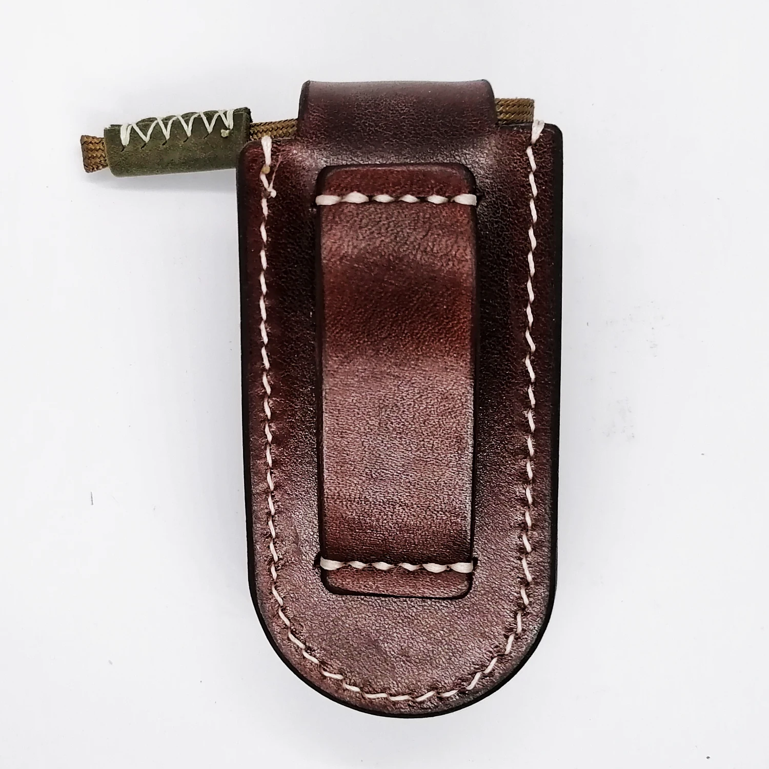 Hand Made Genuine Leather Pouch SAK Case Bag for 85mm Victorinox Swiss Army Evolution Knife