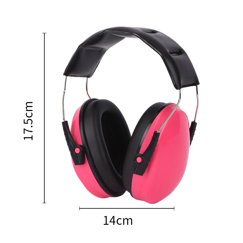 Soundproof Earmuffs for Noise Reduction Sleep Learning Factory Head Mounted Lightweight Noise Resistant Adjustable Earmuffs