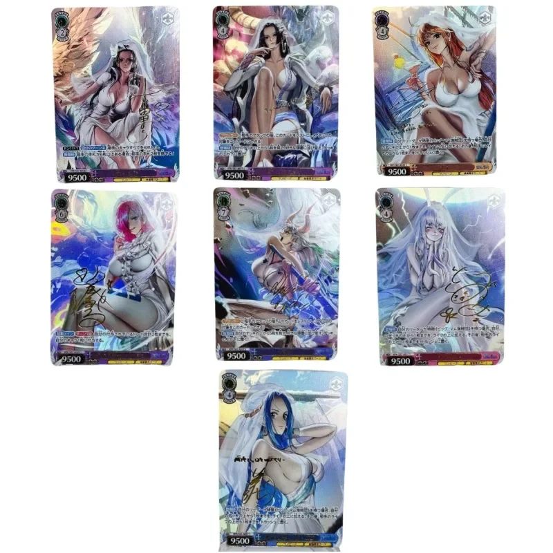 One Piece Nico·Robin Boa·Hancock Nami Reiju Yamato Vivi Carrot Wedding Dress Flash Card Anime Classics Game Collection Cards Toy