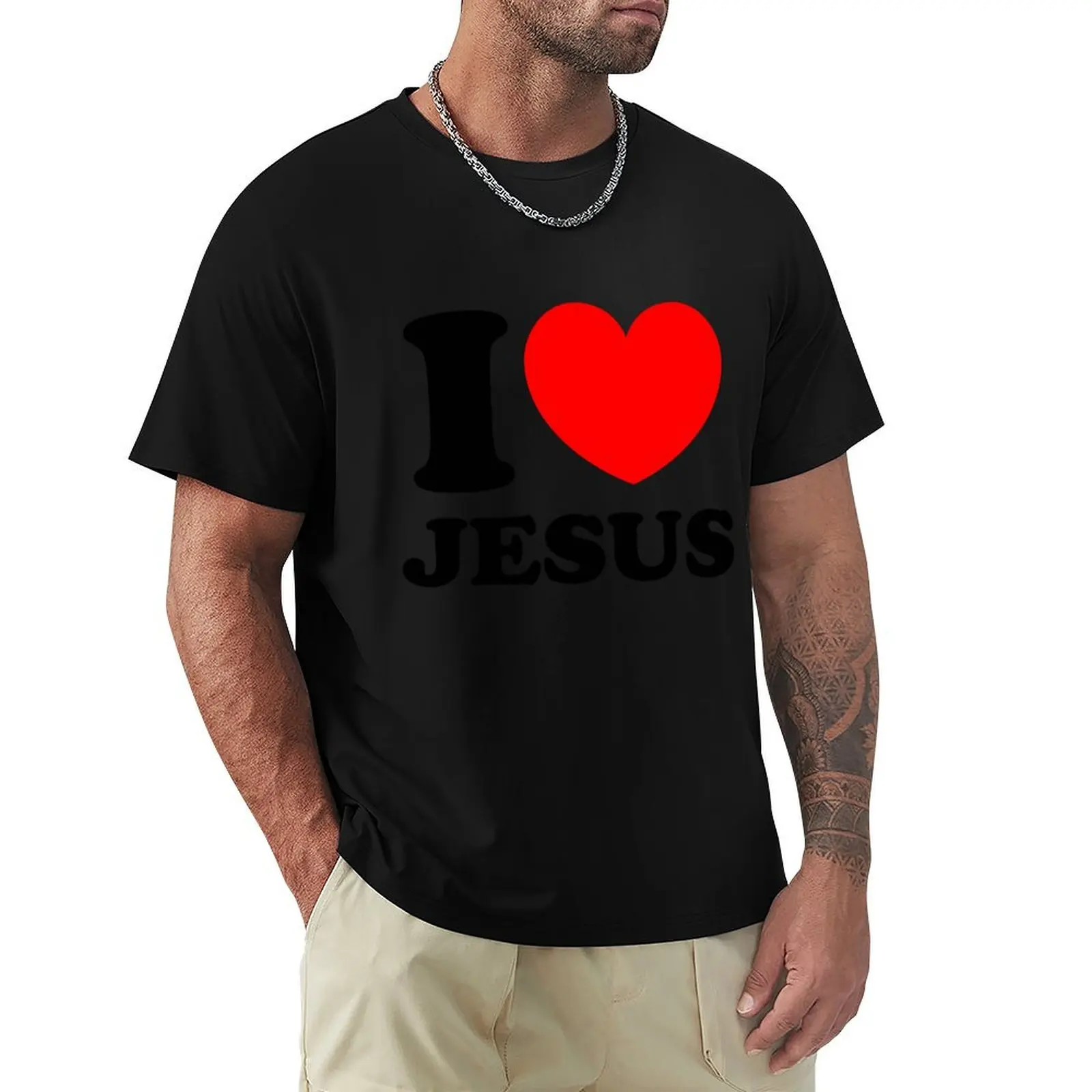 I Heart Jesus T-Shirt Breathable Mesh Panel T-Shirt