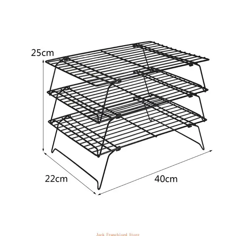 Portable Foldable Grilling Meah Iron Material Non Bread Cooling Rack