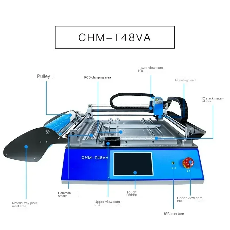 New Portable Automatic Visual Placement Machine Small Desktop Domestic Placement Machine SMT Placement Machine