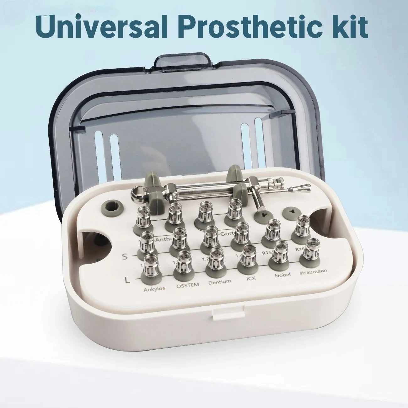 1 Set Dental Implant Torque Wrench Screwdriver Kit Restoration Repair Tools with Long and Short Drivers for Dental Implant