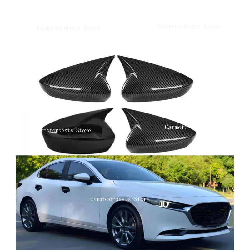 Fit For Mazda 3 Axela 2019 2020 2021 2022 2023 Car Rearview Mirror Cover Cap Mirror Housing Cover Rearview Cap