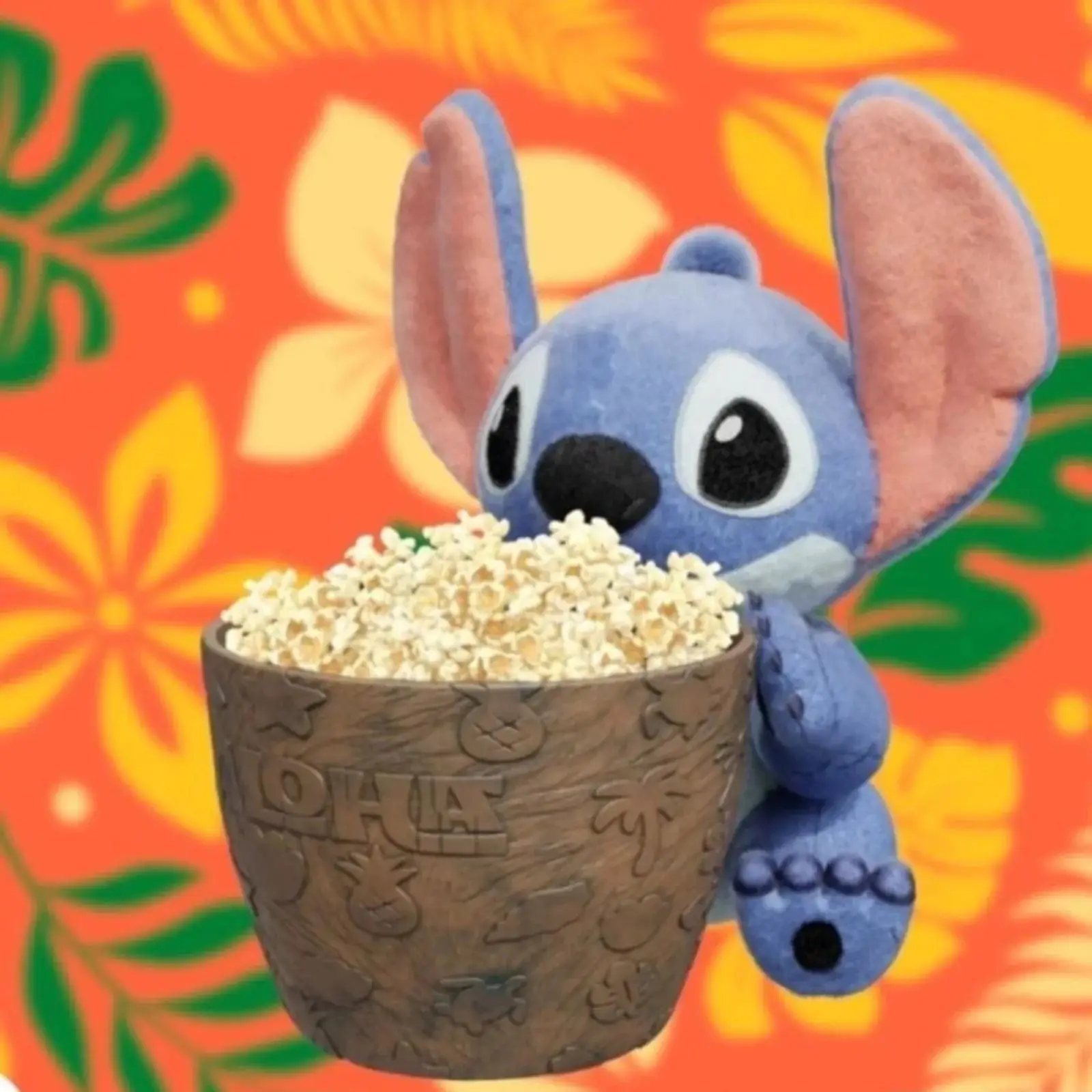 

Stitch Popcorn Bucket Resin Accessories Anime Peripheral 1:1 Replica Decoration Handheld Popcorn Bucket Accessories Model Toy