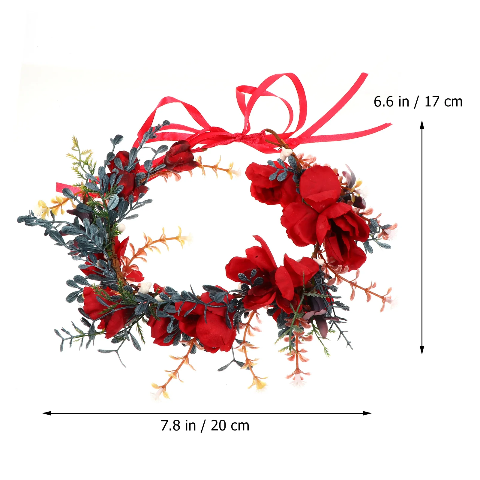 عصابات رأس الأزهار للنساء عيد الميلاد زهرة تاج حفلة صور الدعائم عيد الميلاد إكسسوارات الشعر أدوات تصفيف الشعر