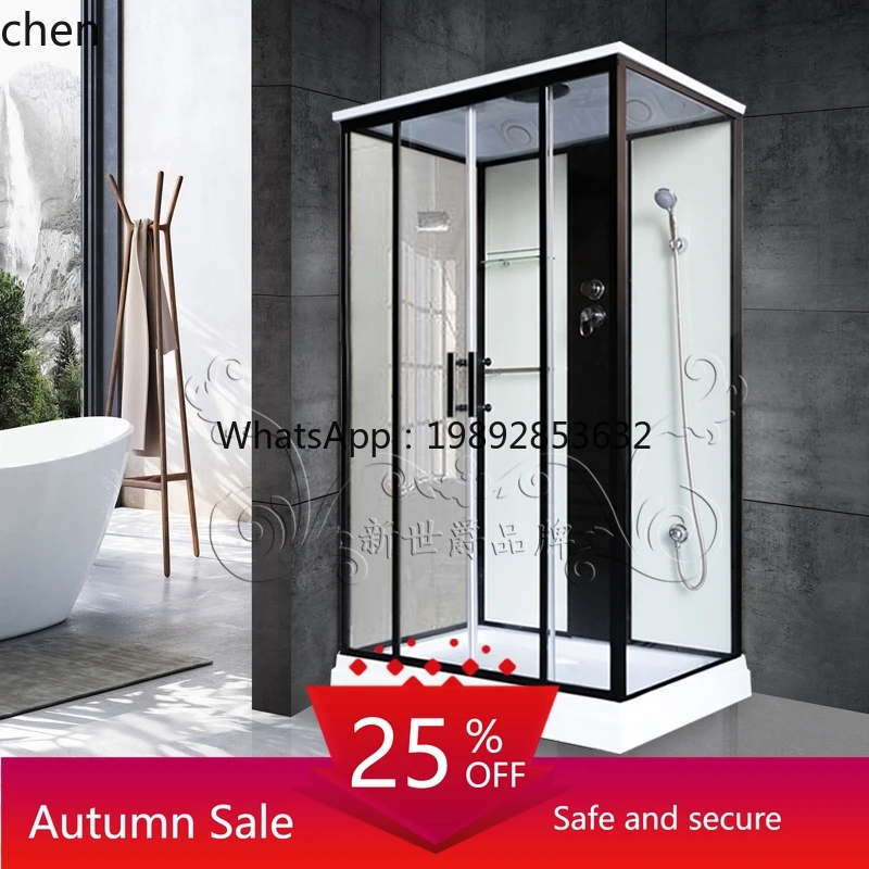 

rectangular shower room integrated bathroom with steam bath bathroom glass partition household