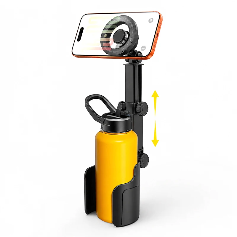 BLALION Universal Car Magnetic Mobile Phone Holder 2-in-1 Multifunctional Car Cup Holder with Phone Bracket for Car Accessories