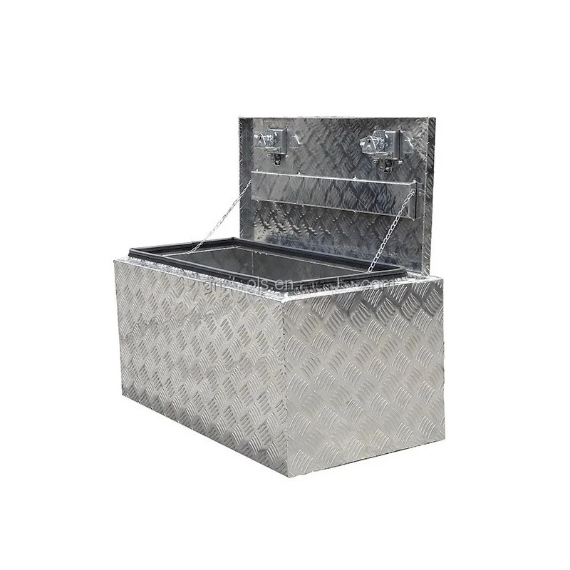 صندوق أدوات مقاوم للغبار من الألومنيوم عالي الجودة للاستخدام على شاحنات الالتقاط