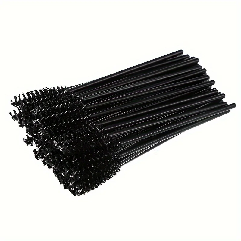 50-Piece Disposable Eyelash Brushes with Crystal Handle 5