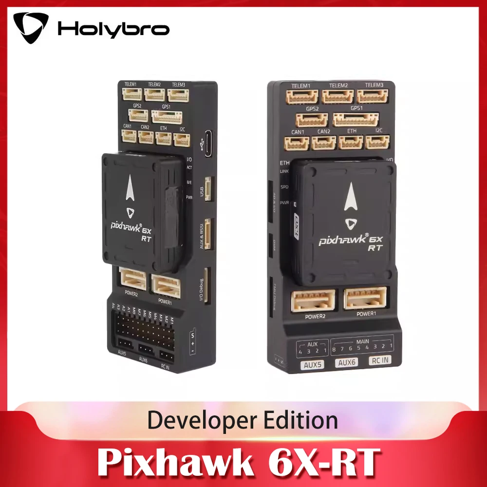 

HolyBro Pixhawk 6X-RT (Developer Edition) Autopilot Flight Controller for Pixhawk Baseboard /Pixhawk RPi CM4 Baseboard