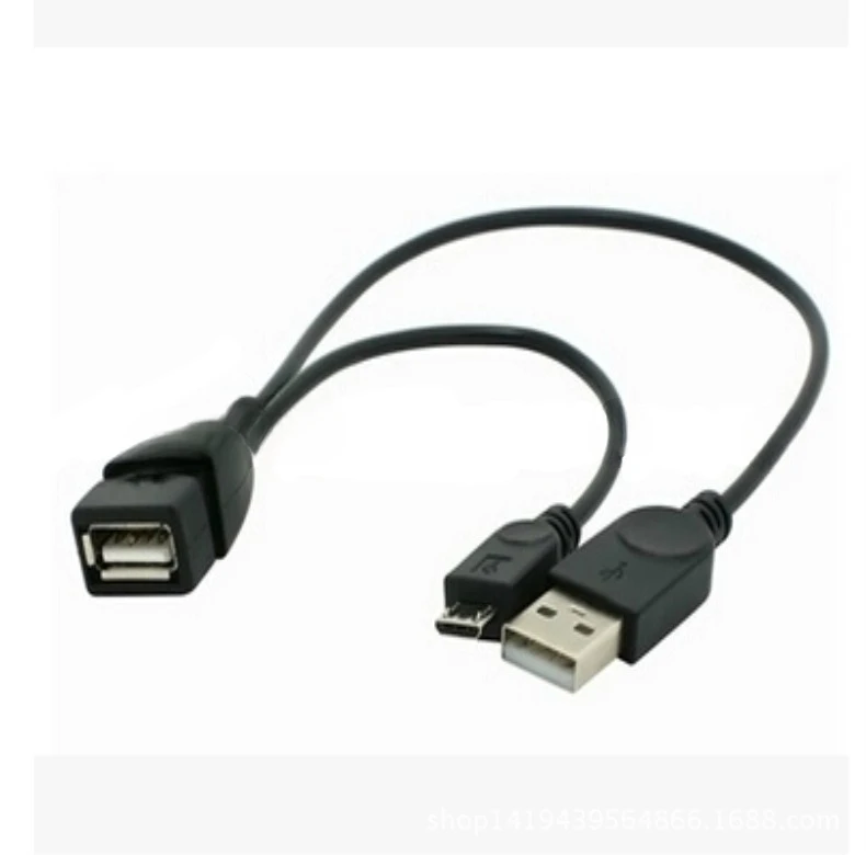 MICRO USB HOST OTG Tablet Phone External USB Card Reader Connection Cable 0.3M