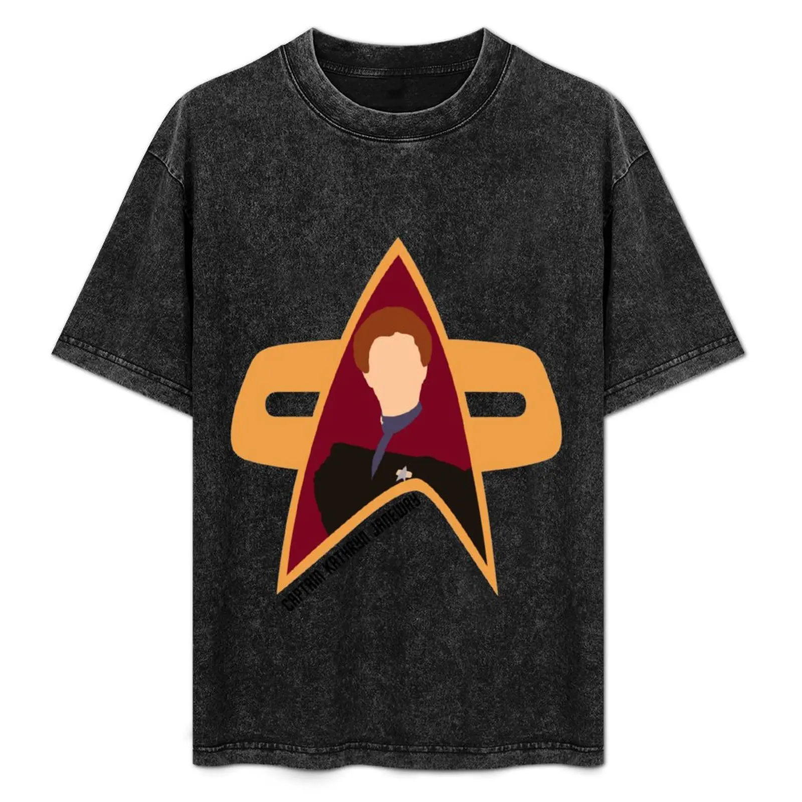 

Captain Kathryn Janeway - Star Trek, Voyager T-Shirt blue lock valentines clothes aesthetic clothes quick-drying men t shirt