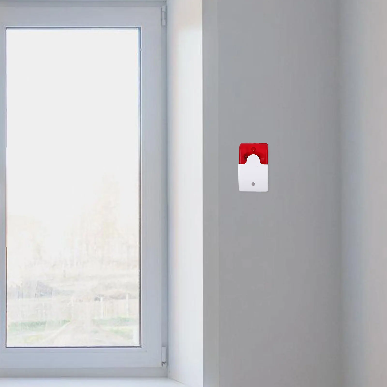 Round High Sensitivity Fire For Home Safety Compact Powered Smoke Portable Alarm Sensor