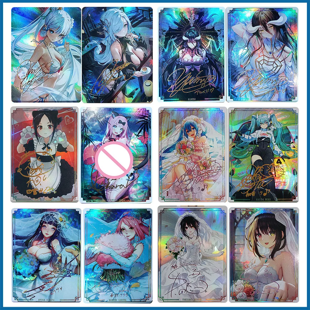 

Anime Goddess Story DIY ACG Hatsune Miku Tokisaki Kurumi Origami Sexy Boy Games Toys Collectible Cards Christmas Birthday Gifts