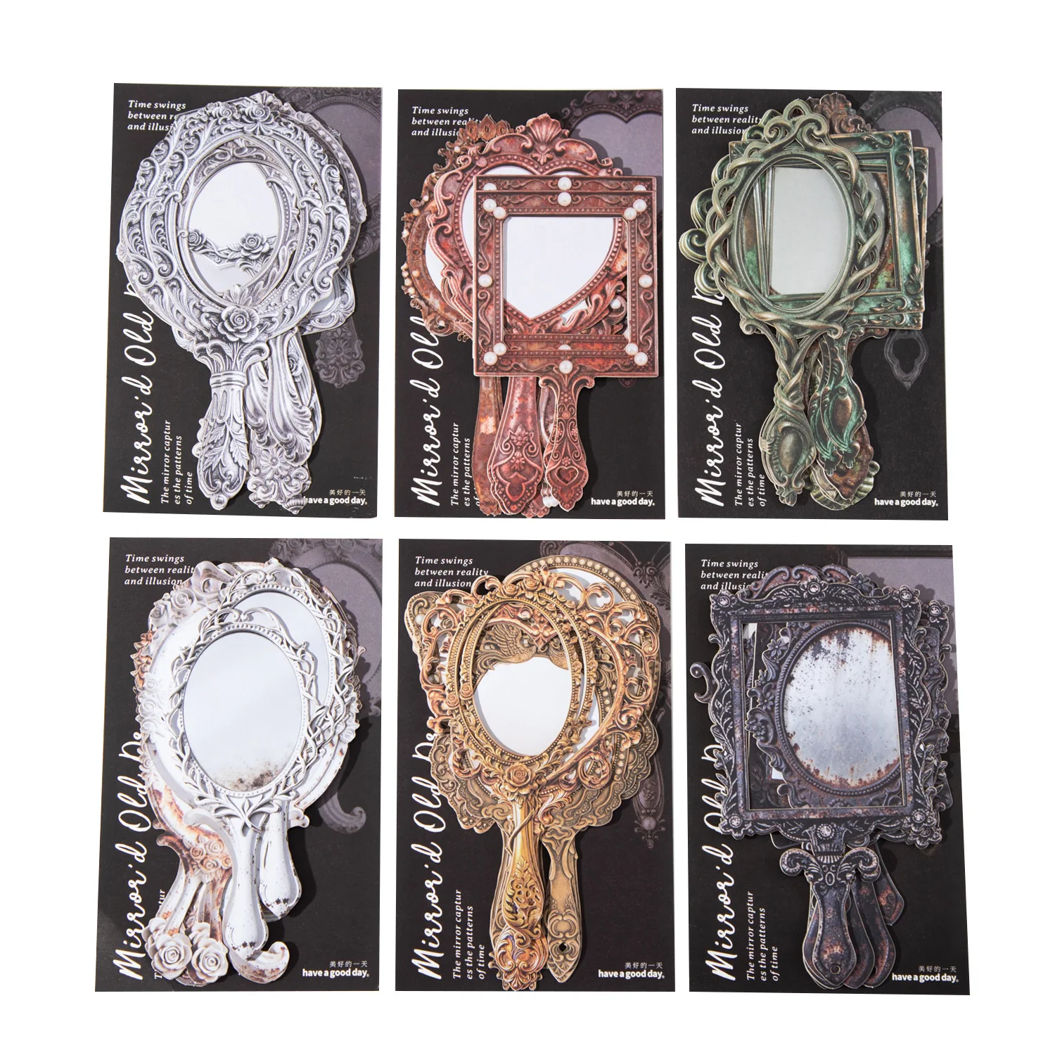 

24 компл./1 лот Kawaii наклейка для скрапбукинга старые мечты в зеркале журнал планировщик для скрапбукинга декоративные канцелярские наклейки