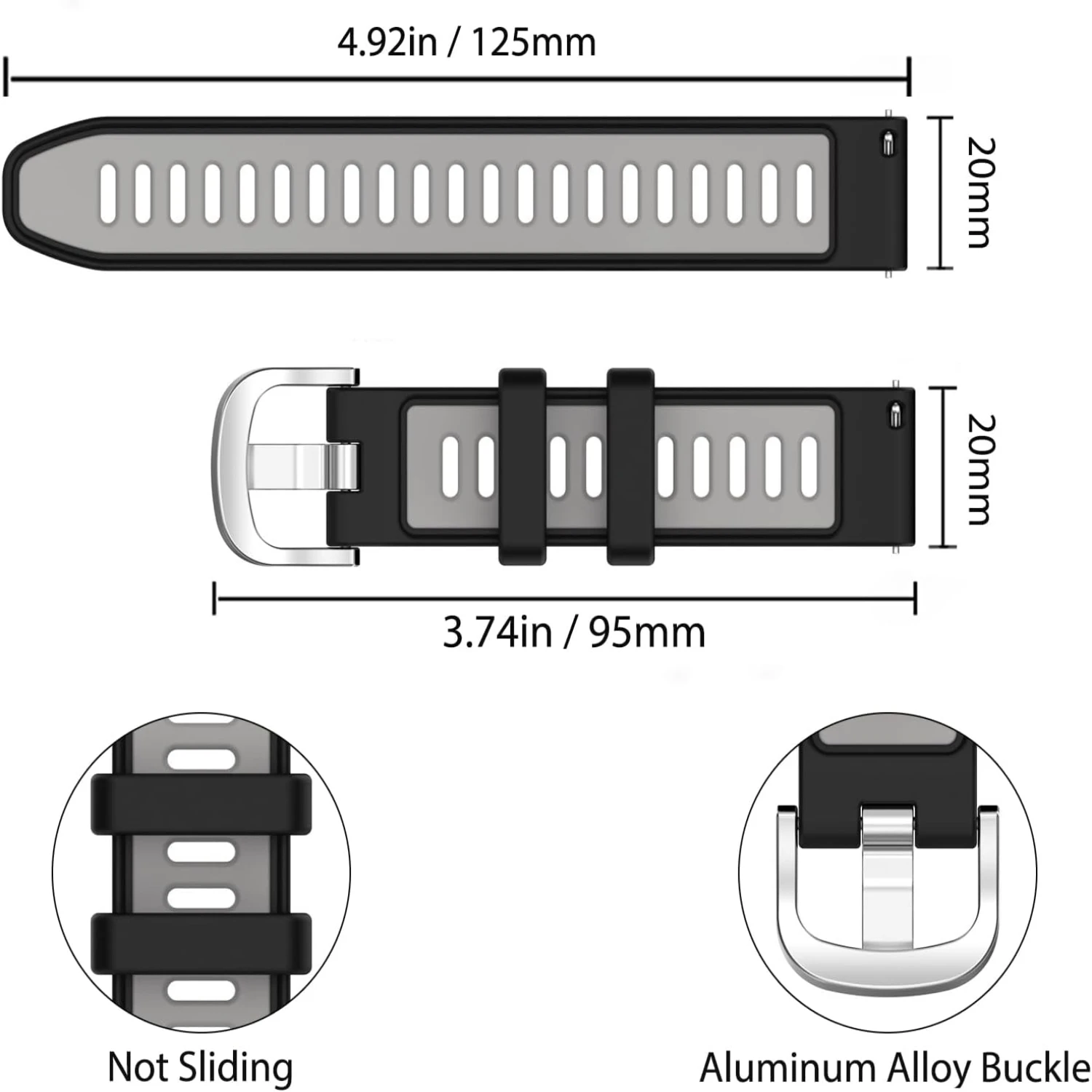 Leve seu estilo ao próximo nível com estas faixas de silicone duráveis e versáteis. Sem esforço, legal e moderno, destaca de